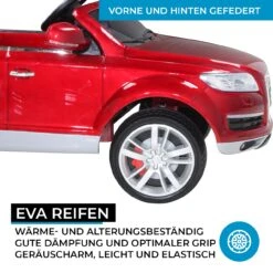 Elektroauto Audi Q7 4L In Rot Lackiert -Familien Geschäft actionbikes motors elektroauto audi q7 4l in rot lackiert 2