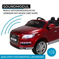 Elektroauto Audi Q7 4L In Rot Lackiert -Familien Geschäft actionbikes motors elektroauto audi q7 4l in rot lackiert 4