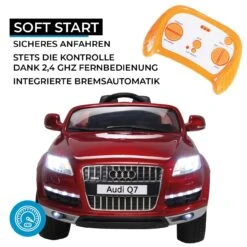 Elektroauto Audi Q7 4L In Rot Lackiert -Familien Geschäft actionbikes motors elektroauto audi q7 4l in rot lackiert 5