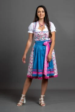 Dirndl " Bianca " In Türkis -Familien Geschäft allgau rebell dirndl bianca in turkis 2