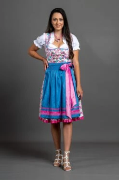 Dirndl " Bianca " In Türkis -Familien Geschäft allgau rebell dirndl bianca in turkis 3