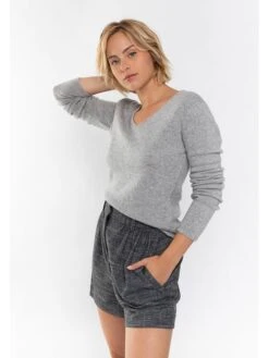 Kaschmir-Pullover In Grau