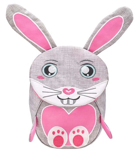 Kindergartenrucksack "Mini Animal Mini Bunny" In Grau/Rosa - H 25 L 18 T 11 Cm 4 Kindergartenrucksack "Mini Animal Mini Bunny" In Grau/Rosa - H 25 L 18 T 11 Cm - Image 2
