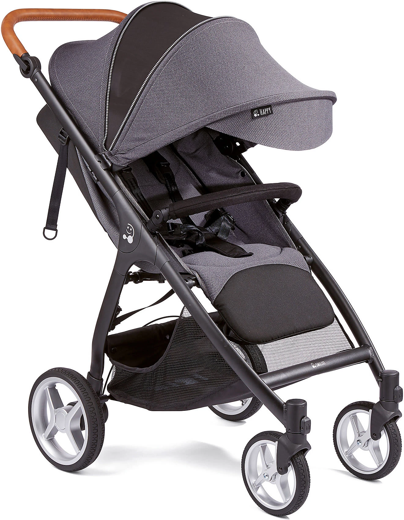Buggy SMILOO HAPPY+, Black/cognac, Steel Grey 9 Buggy SMILOO HAPPY+, Black/cognac, Steel Grey - Image 7