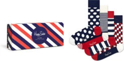 Happy Socks 4er Pack 4-pack Classic Navy Socks Gift Set Socken