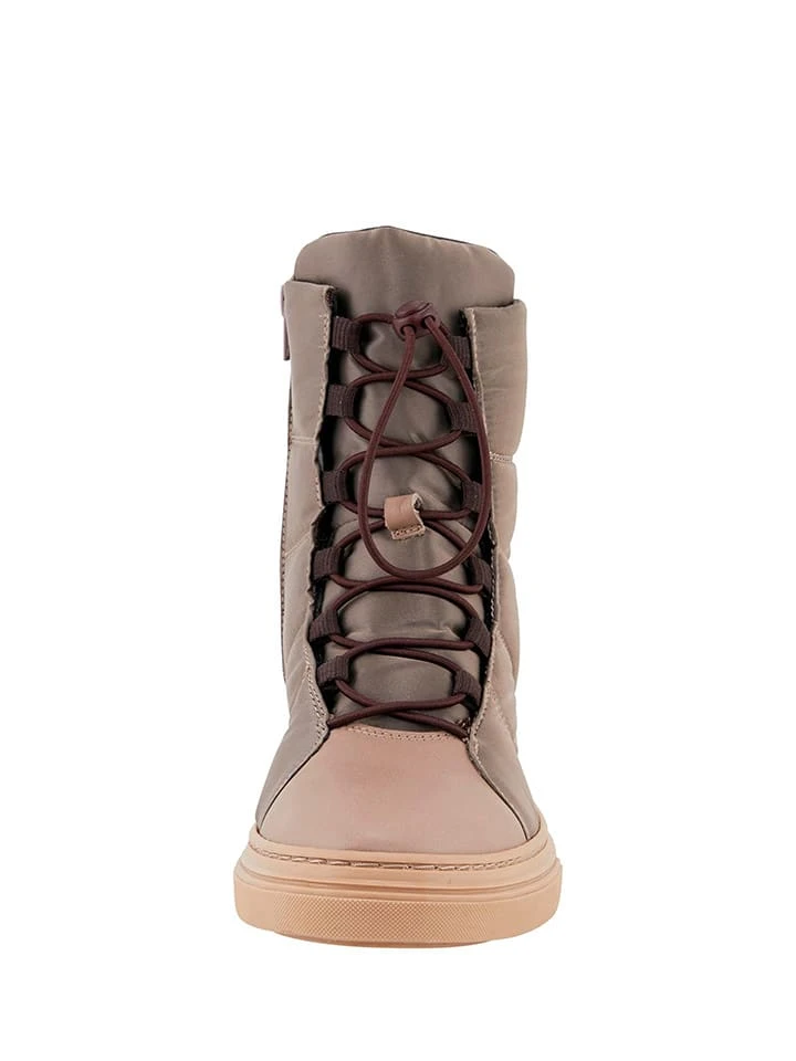 Heine Leder-Boots In Khaki 4 Heine Leder-Boots In Khaki - Image 2