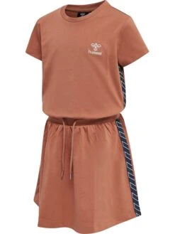 Hummel Kleid S/S Hmlhedda Dress In COPPER BROWN -Familien Geschäft hummel kleid s s hmlhedda dress in copper brown 3