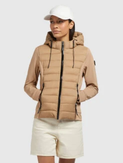 Khujo Jacke GHITA MATT In Beige -Familien Geschäft khujo jacke ghita matt in beige 3