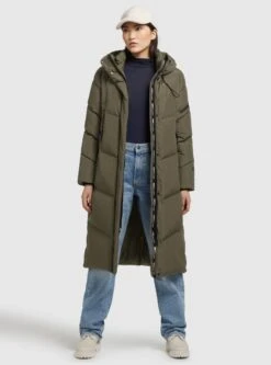 Khujo Mantel SONJE4 In Khaki Grün -Familien Geschäft khujo mantel sonje4 in khaki grun 2