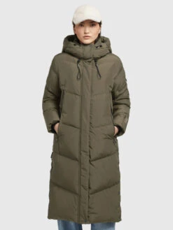 Khujo Mantel SONJE4 In Khaki Grün -Familien Geschäft khujo mantel sonje4 in khaki grun 4