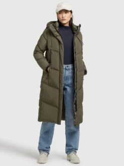 Khujo Mantel SONJE4 In Khaki Grün -Familien Geschäft khujo mantel sonje4 in khaki grun 6