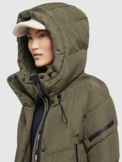 Khujo Mantel SONJE4 In Khaki Grün -Familien Geschäft khujo mantel sonje4 in khaki grun 7