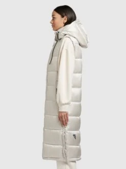 Khujo Weste TOURIN SATIN In Perlweiß -Familien Geschäft khujo weste tourin satin in perlweiss 2