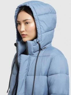 Khujo Wintermantel "Julina Matt" In Hellblau -Familien Geschäft khujo wintermantel julina matt in hellblau 4