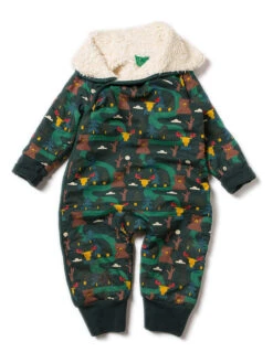 Plüschoverall "Nordic Forest" In Grün