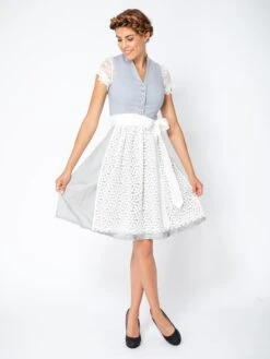 Dirndl "Xara" In Grau -Familien Geschäft melega dirndl xara in grau 3