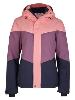 Ski-/Snowboardjacke "Coral" In Dunkelblau/ Lila/ Koralle