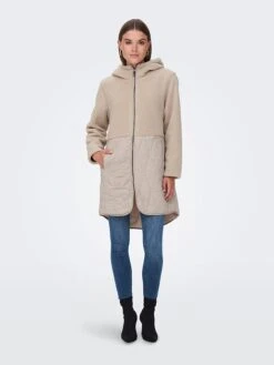 ONLY Teddymantel "Tinka" In Beige -Familien Geschäft only teddymantel tinka in beige 3