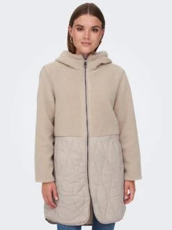 ONLY Teddymantel "Tinka" In Beige -Familien Geschäft only teddymantel tinka in beige 5