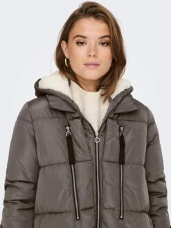 ONLY Wintermantel "Nora" In Grau -Familien Geschäft only wintermantel nora in grau 2