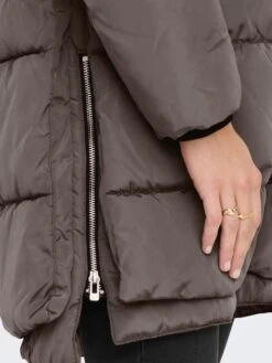 ONLY Wintermantel "Nora" In Grau -Familien Geschäft only wintermantel nora in grau 5