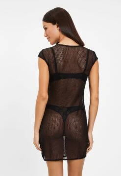 Netzkleid In Schwarz -Familien Geschäft petite fleur gold netzkleid in schwarz 2