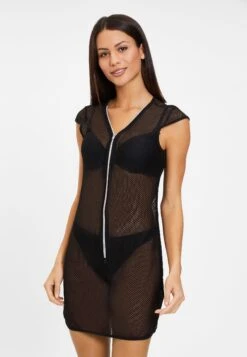 Netzkleid In Schwarz -Familien Geschäft petite fleur gold netzkleid in schwarz 3