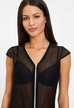 Netzkleid In Schwarz -Familien Geschäft petite fleur gold netzkleid in schwarz 4