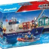 Playmobil 70769 Großes Containerschiff Mit Zollboot -Familien Geschäft playmobil 70769 grosses containerschiff mit zollboot