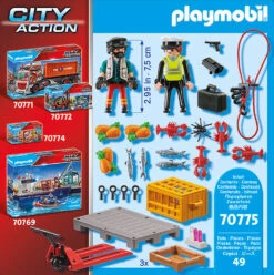 Playmobil 70769 Großes Containerschiff Mit Zollboot -Familien Geschäft playmobil 70769 grosses containerschiff mit zollboot 9