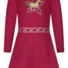Dress Girls Dress Horse EMB Stones In Very Berry 2 Dress Girls Dress Horse EMB Stones In Very Berry -Familien Geschäft salt and pepper dress girls dress horse emb stones in very berry