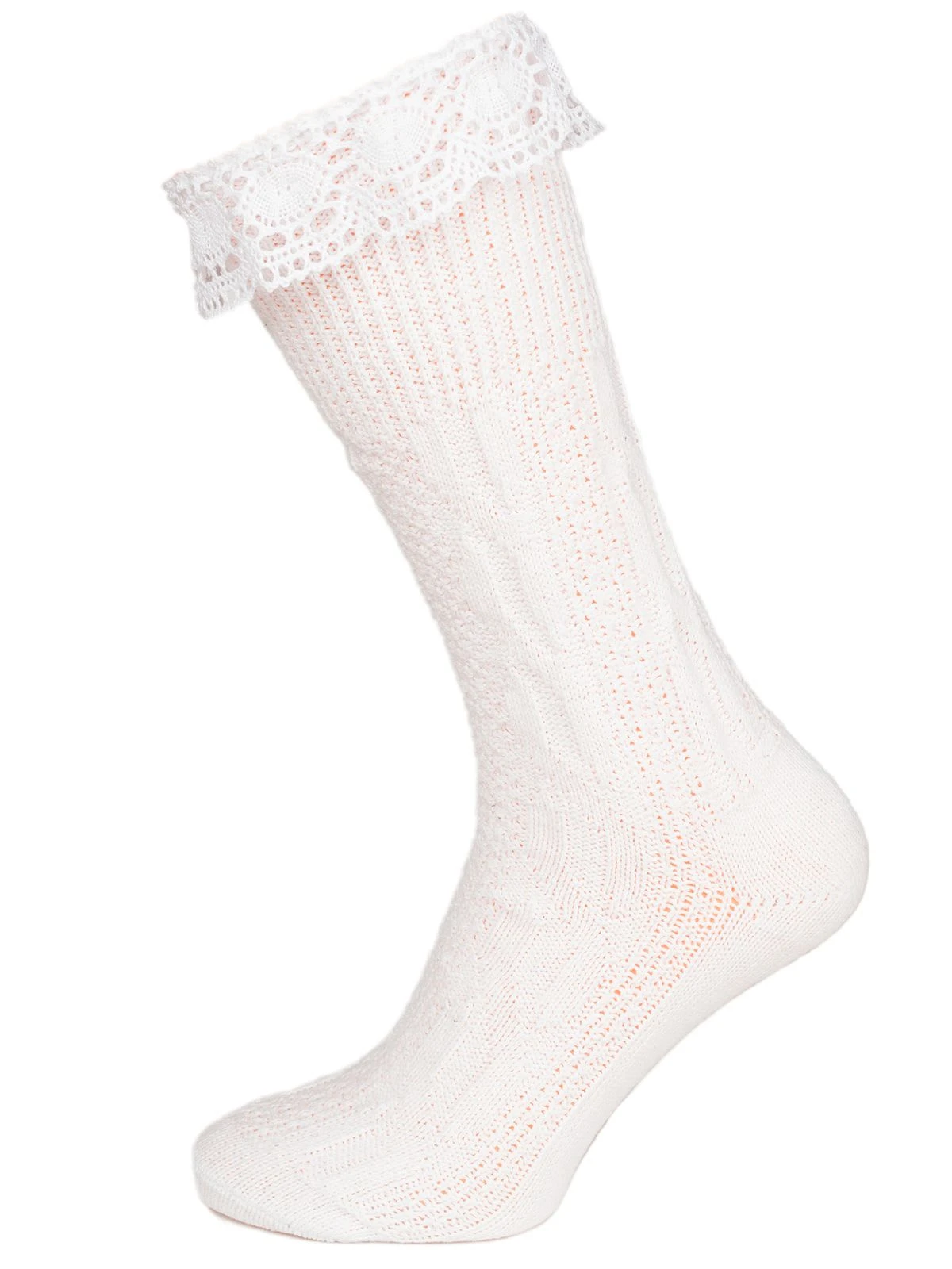 Socke CS530 Mit Spitze Weiss 5 Socke CS530 Mit Spitze Weiss - Image 3