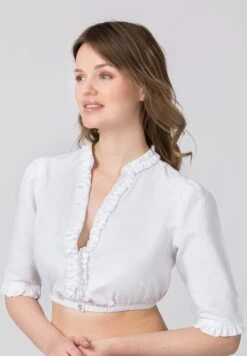 Bluse "Adriette" In Weiss -Familien Geschäft stockerpoint bluse adriette in weiss 2