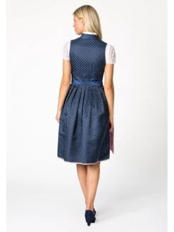 Dirndl "Cynthia" In Dunkelblau/ Rosa -Familien Geschäft stockerpoint dirndl cynthia in dunkelblau rosa 2