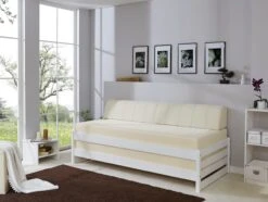 Stapelliege Stapelbett Gästebett In Weiß -Familien Geschäft ticaa stapelliege stapelbett gastebett in weiss 2