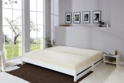 Stapelliege Stapelbett Gästebett In Weiß -Familien Geschäft ticaa stapelliege stapelbett gastebett in weiss 3