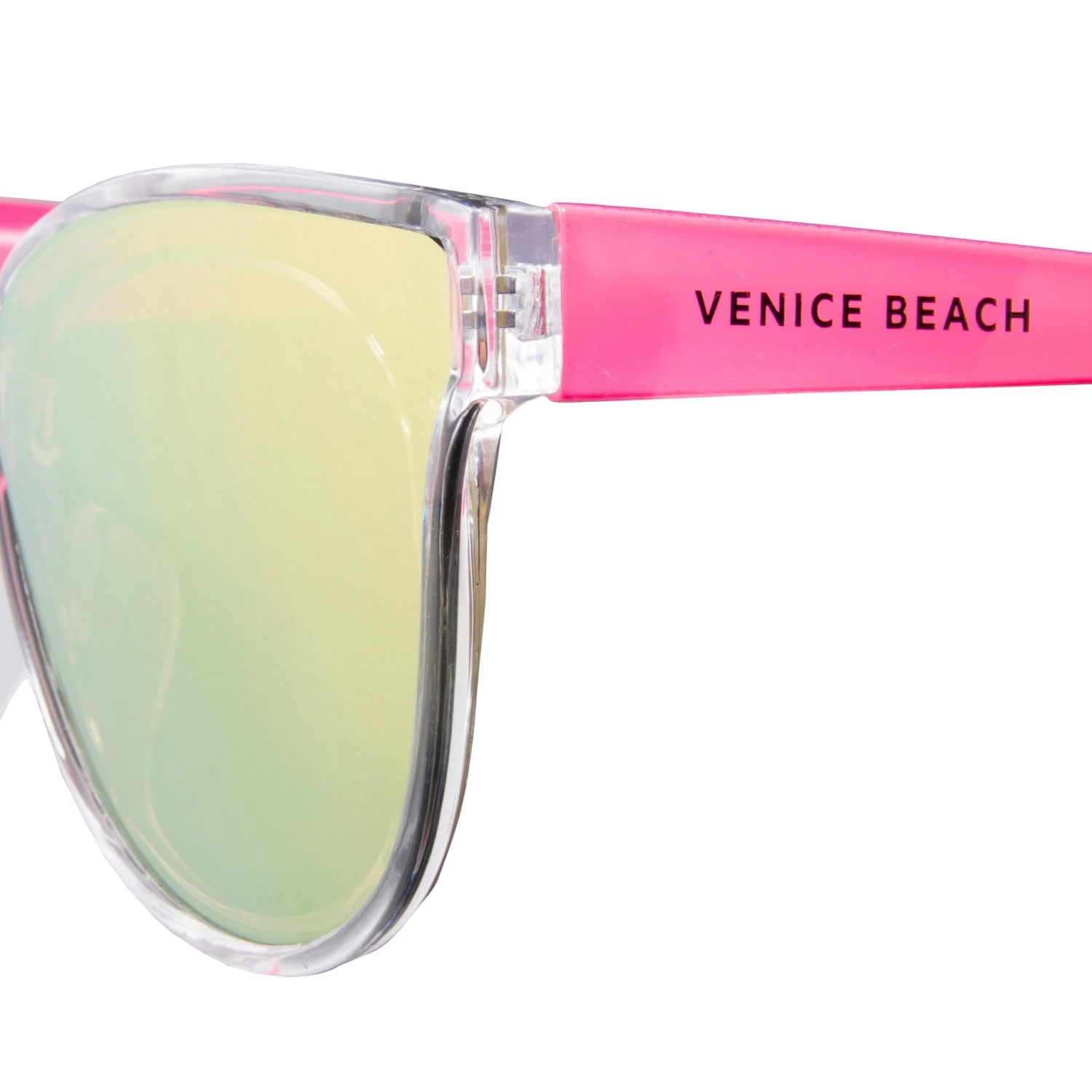 VENICE BEACH Sonnenbrille In Crystal Clear-pink Temple-pink Mirror 5 VENICE BEACH Sonnenbrille In Crystal Clear-pink Temple-pink Mirror - Image 3